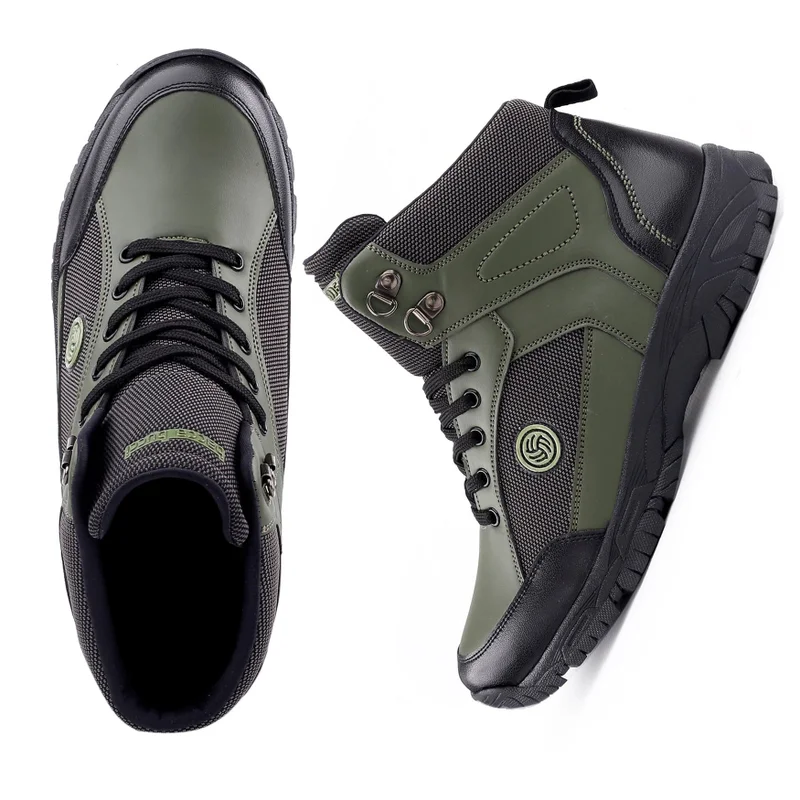 Bacca Bucci Olive Hike 5 Eye Lightweight Mountaineering Boots for Men | Best Price UAE